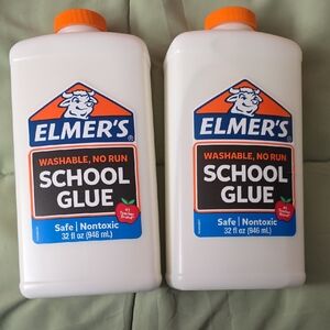 Elmer's Liquid White Washable School Glue, 1-Quart- 2pk